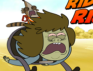 Cartoon Network - Muscle Man's on a rampage through the park…with Rigby on  his back! Help Rigby hang on for dear life in Ride 'Em Rigby, the all new  game for your