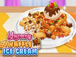 Yummy Waffle Ice Cream 🕹️ Jogue no CrazyGames